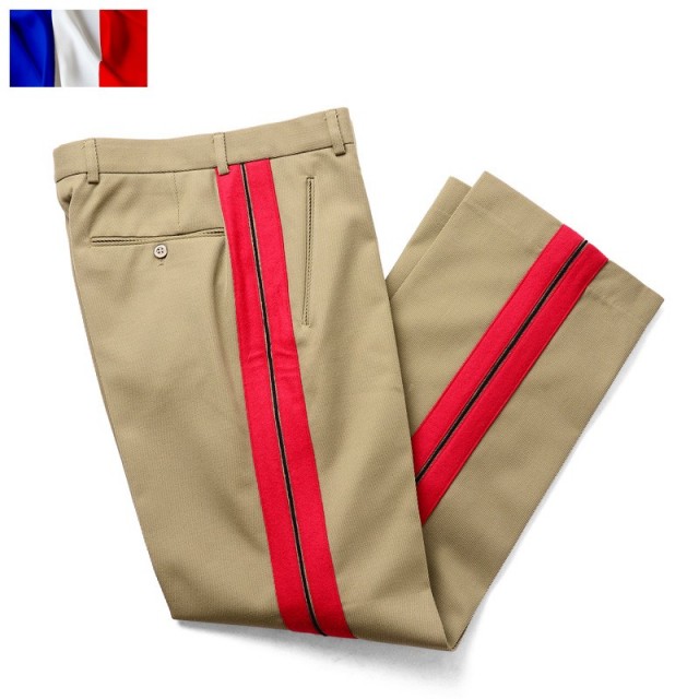 実物 新品 フランス軍 パレード用 パンツ #2ミリタリーファッション 軍パン 軍服【キャンペーン対象外】【T】