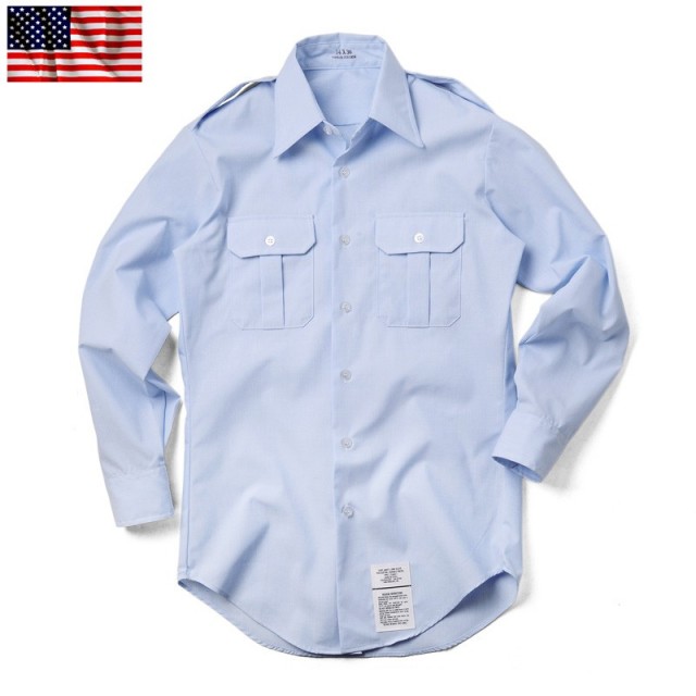 実物 新品 米空軍 ドレスシャツ 米軍放出品ミリタリーファッション 軍服【キャンペーン対象外】【T】