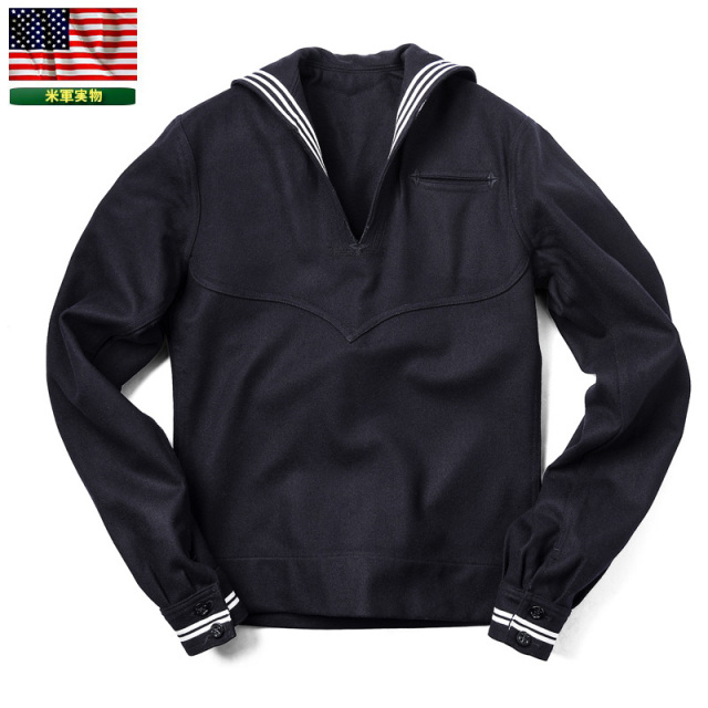 実物 新品 米海軍 ウール セーラーシャツ 米軍放出品ミリタリーファッション 軍服【キャンペーン対象外】【T】
