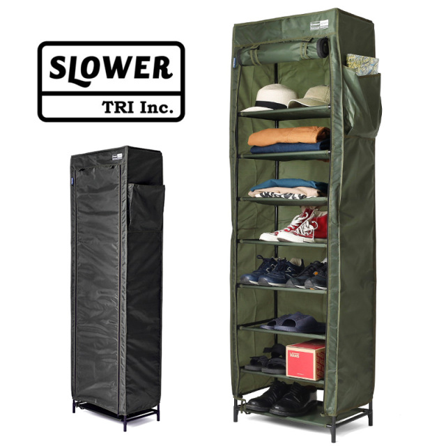 SLOWER スロウワー DUSTPROOF SHOERACK 組み立て式 シューズラック（ポリエステル）【キャンペーン対象外】【T】