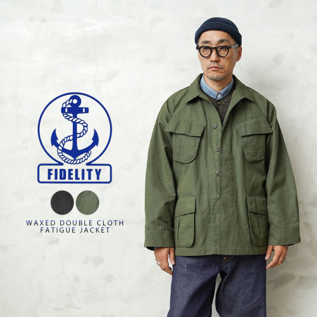 【即日出荷対応】FIDELITY フィデリティ SN-24775004 WAXED DOUBLE CLOTH FATIGUE JACKET ジャングルファティーグ ジャケット【キャンペーン対象外】【T】