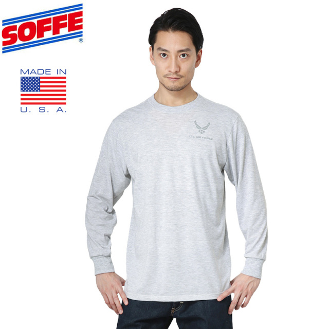 ★カートで割引対象品★【即日出荷対応】SOFFE ソフィー 967M U.S.AIR FORCE 長袖Tシャツ MADE IN USA ミリタリー【T】
