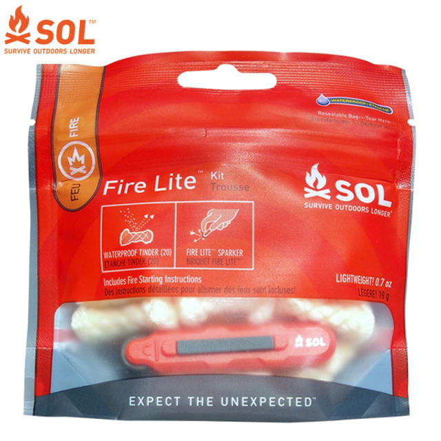 【即日出荷対応】【ネコポス便対応】SOL エスオーエル ファイヤーライト ライター＆ティンダー【キャンペーン対象外】 ソル【T】