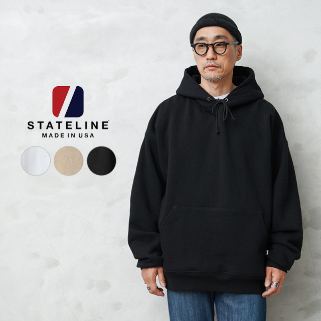 ★カートで割引対象品★【即日出荷対応】STATELINE ステートライン STATE03 Work Fit Hoodie スウェット プルオーバー パーカー【T】