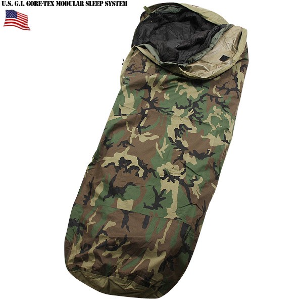 ☆今だけ15%OFF☆実物 新品 米軍GORE-TEX Improved Modular Sleeping Bag System ウッドランドカモ 米軍放出品 ゴアテックス 寝袋【キャンペーン対象外】【T】ミリタリー