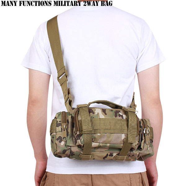 ★カートで割引対象品★多機能ミリタリー2WAYバックCPカモ【T】