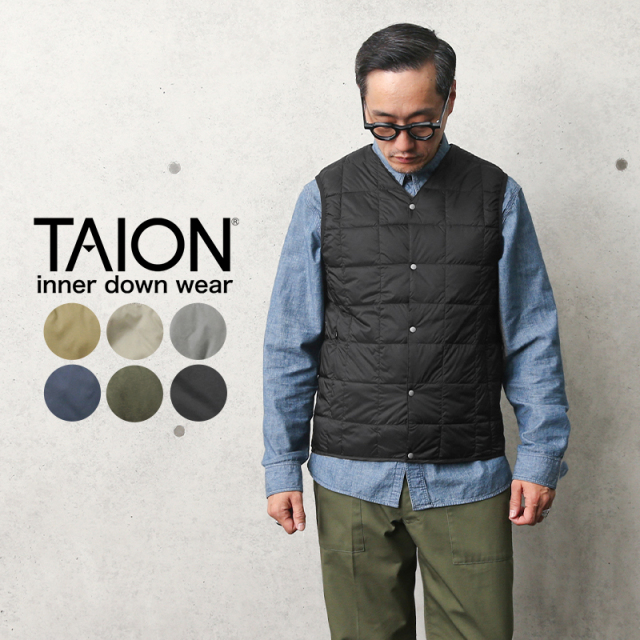 Schott x TAION ショット Vネック|インナーダウンベスト　Mサイズ Schott x TAION ショット Vネック|インナーダウンベスト|800fp