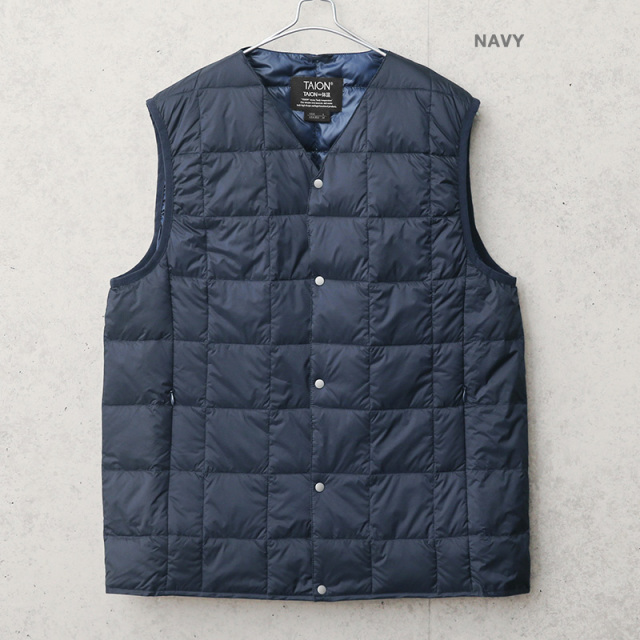 whowhat KLINGON VEST/GRAY ダウンベスト TAION タイオン ハイネック インナーダウンベスト ベスト ダウン