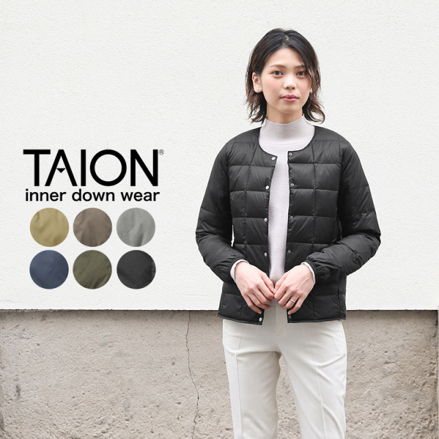 TAION タイオン TAION-104 クルーネック インナーダウンジャケット