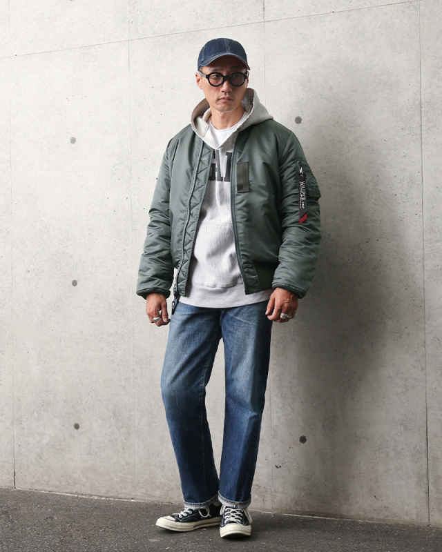 ALPHA アルファ WAIPER別注 TA0128 MA-1 フライトジャケット JAPAN FIT 