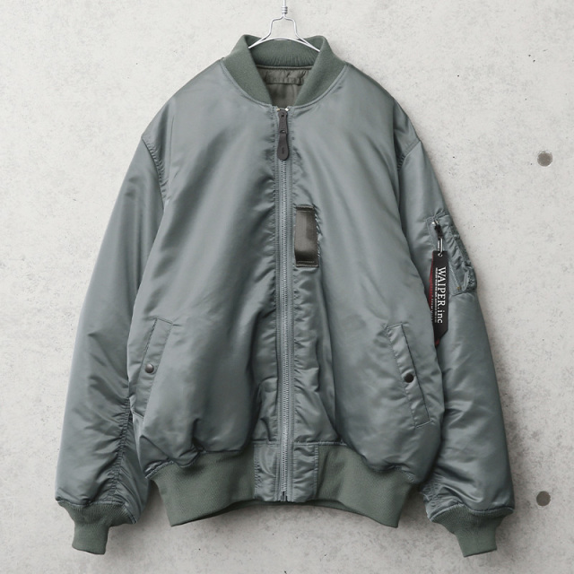 ALPHA アルファ WAIPER別注 TA0128 MA-1 フライトジャケット JAPAN FIT 