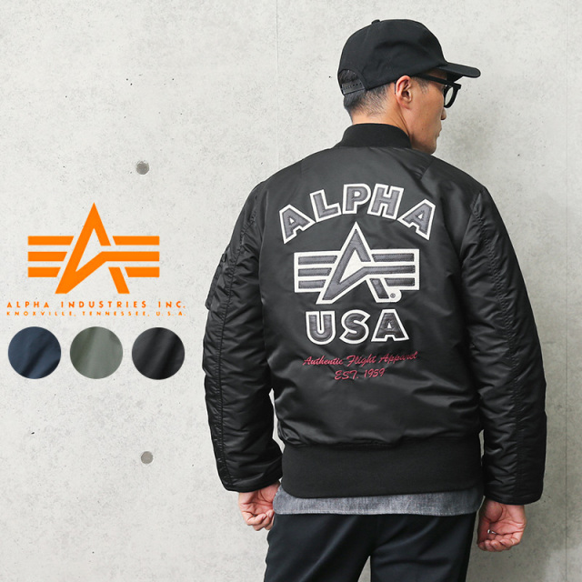 ★20％OFF★【即日出荷対応】ALPHA アルファ TA0199 MA-1 フライトジャケット バックエンブレム JAPAN FIT“FLYING-A” アルファインダストリーズ ミリタリージャケット【T】