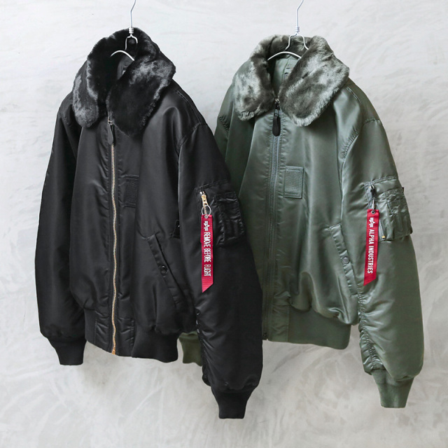 ALPHA アルファ TA0215 B-15 フライトジャケット DETACHABLE BOA COLLAR