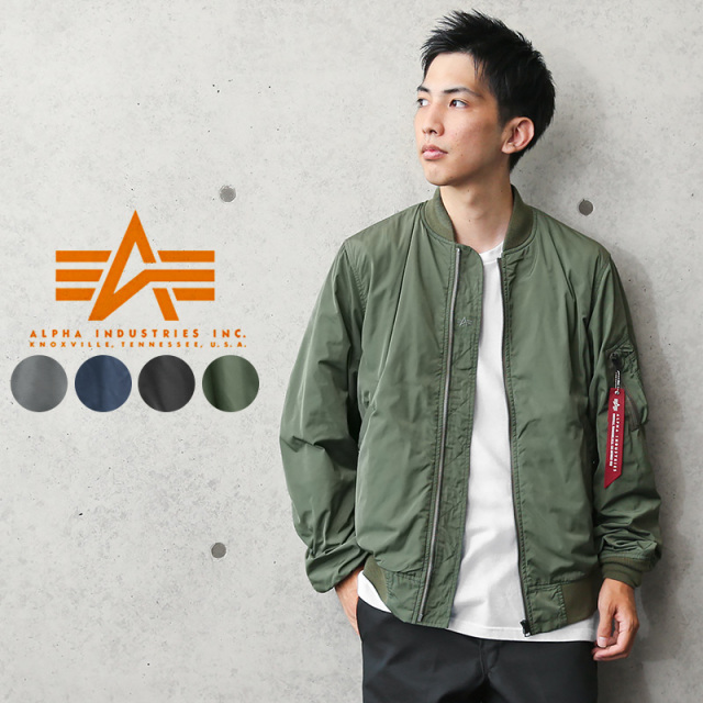 ★只今25％OFF★ALPHA アルファ TA1450 BONDING L-2B フライトジャケット メンズ ライトアウター ブルゾン ミリタリージャケット アルファインダストリーズ【T】