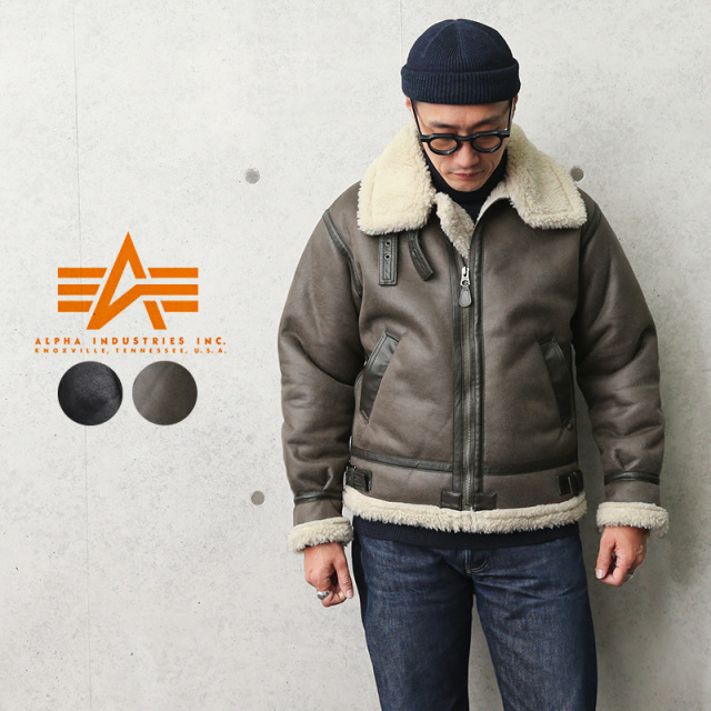 ★只今25％OFF★【即日出荷対応】ALPHA アルファ TA1548 フェイクムートン B-3 ジャケット【T】ミリタリーファッション