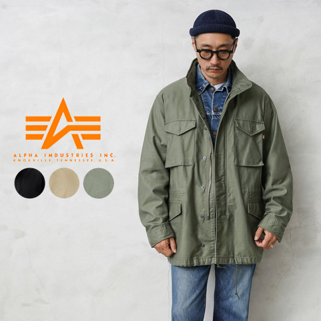 美品◎ALPHA製M-65フィールドジャケット 民間用 USA製 S/L 希少 旧タグ 