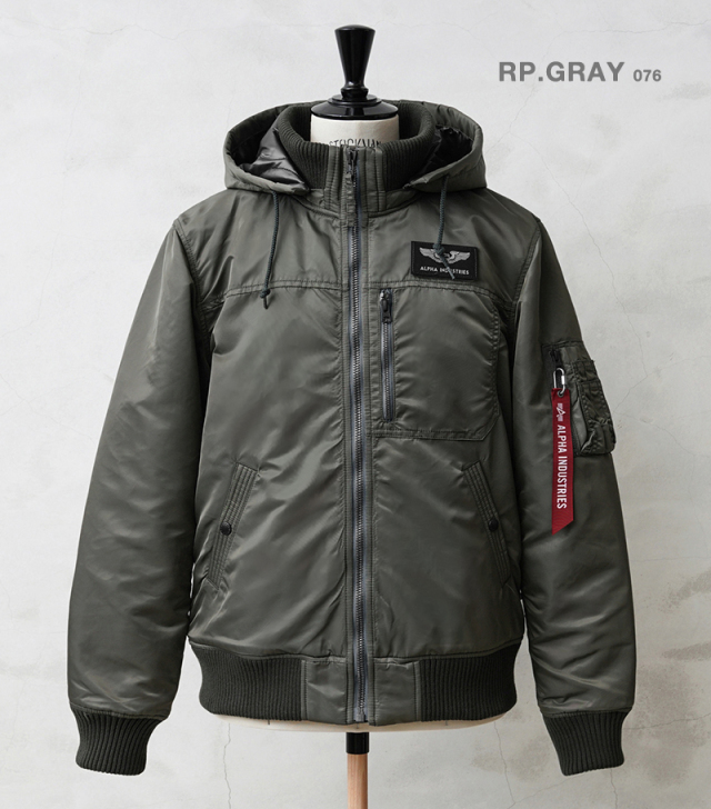 Alpha Industries MA-1ジャケット RP.GRAY 重た