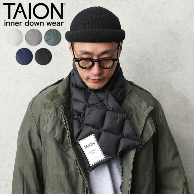 ★カートで割引対象品★【即日出荷対応】TAION タイオン TAION-201CI CITY LINE ショート ダウンマフラー【Sx】【T】