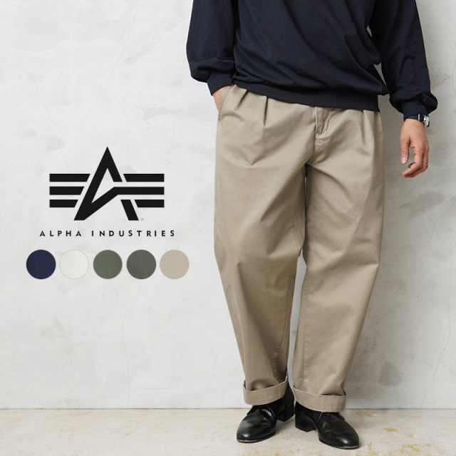 ★20％OFF★ALPHA アルファ TB1081 TYPE M-52 ツータック ワイドチノパンツ【Sx】【T】