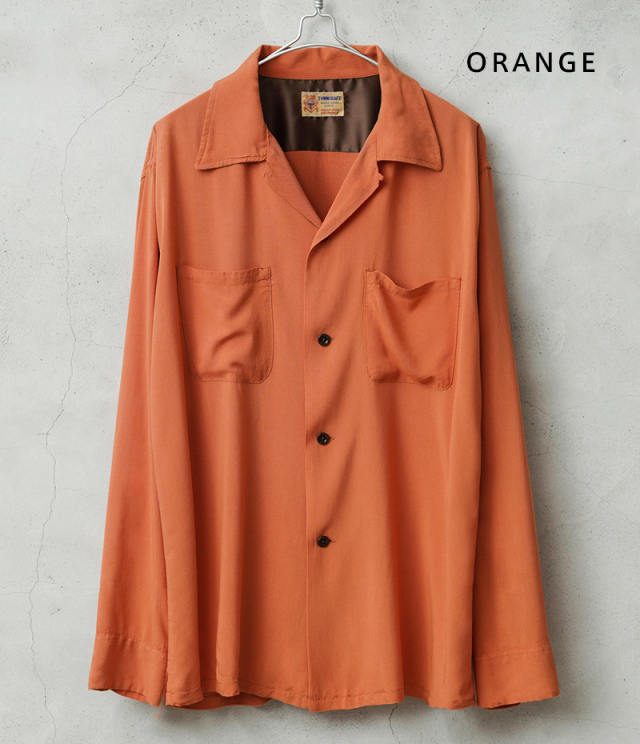 WAIPER×TOWN CRAFT TC25S006WP Rayon Open Collar Shirts