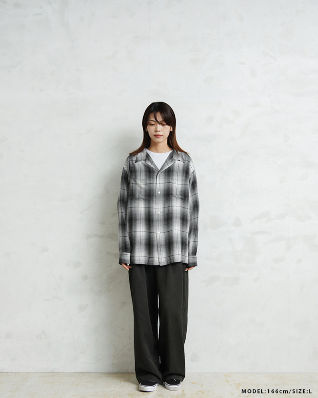 バロウゴイフ4枚 WAIPER×TOWN CRAFT TC25S005WP 60's OMBRE LOOP COLLAR SHIRTS
