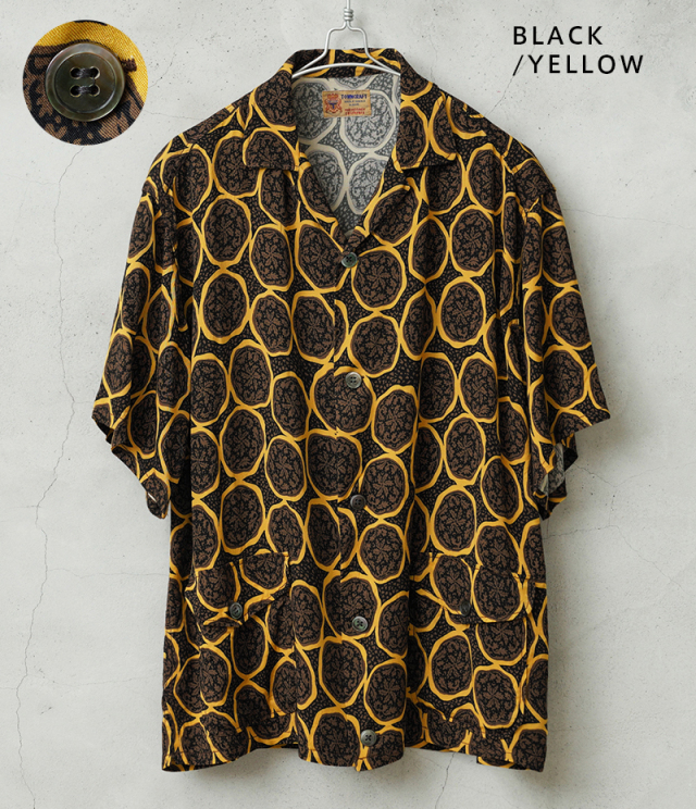 WAIPER×TOWN CRAFT TC25S013WP Plant Pattern Rayon Beach