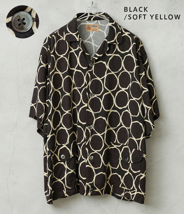 t*4様 WAIPER×TOWN CRAFT TC25S013WP レーヨンビー WAIPER×TOWN CRAFT TC25S013WP Plant Pattern Rayon Beach