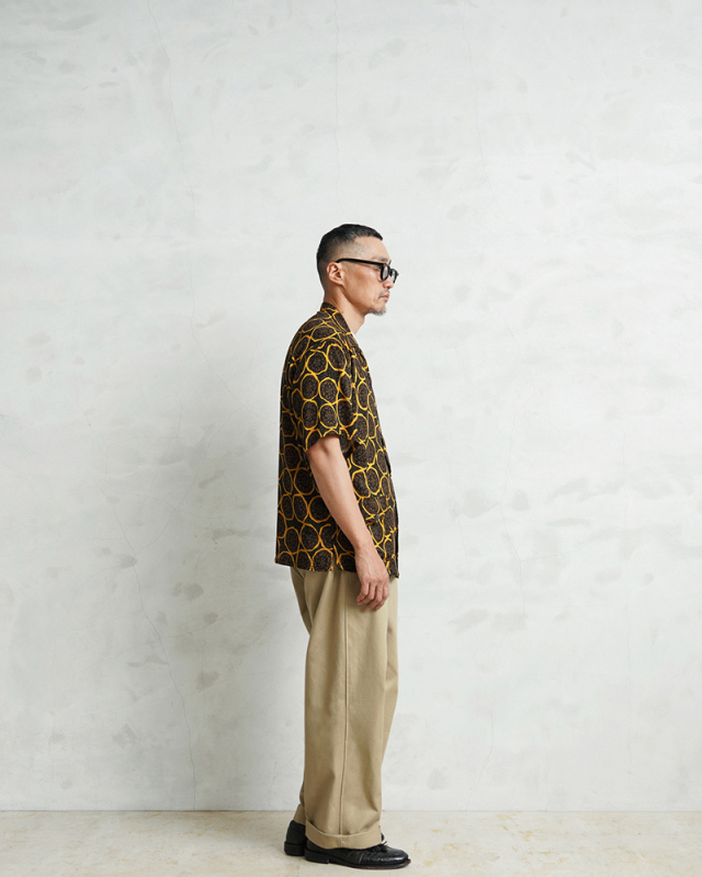 t*4様 WAIPER×TOWN CRAFT TC25S013WP レーヨンビー WAIPER×TOWN CRAFT TC25S013WP Plant Pattern Rayon Beach