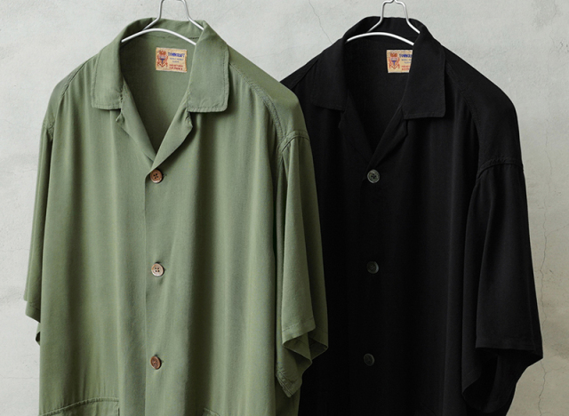 waiper × towncraft別注　レーヨンビーチシャツ　M ブラック TOWNCRAFT WAIPER×TOWN CRAFT TC25S013WP Rayon Beach Shirts