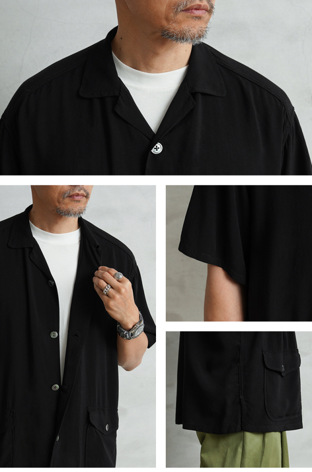 WAIPER×TOWN CRAFT TC25S013WP Rayon Beach Shirts レーヨン