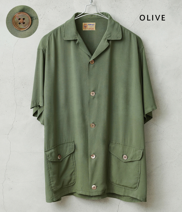 t*4様 WAIPER×TOWN CRAFT TC25S013WP レーヨンビー WAIPER×TOWN CRAFT TC25S013WP Plant Pattern Rayon Beach