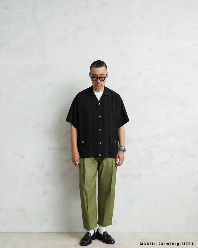 WAIPER×TOWN CRAFT TC25S013WP Rayon Beach Shirts レーヨン