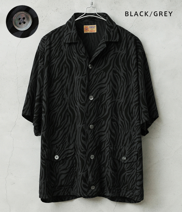 XXL 新品　WAIPER×TOWN CRAFT オンブレ レーヨンシャツ WAIPER×TOWN CRAFT TC26S013WP Zebra Pattern Rayon Beach Shirts