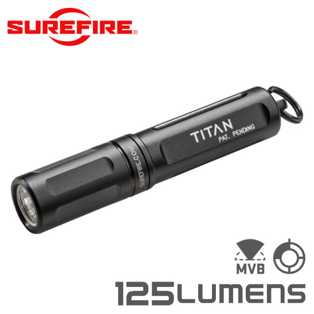 SUREFIRE シュアファイア TITAN Ultra-Compact Dual-Output LED キーチェーンフラッシュライト / 125ルーメン（TITAN-A）【キャンペーン対象外】 懐中電灯 防災用品【T】