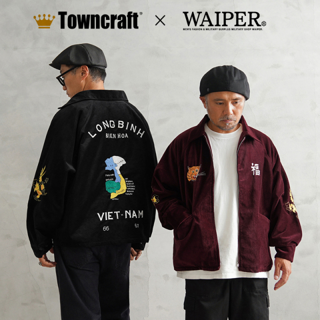 WAIPER×TOWN CRAFT TL24S002WP SOUVENIR VIET-NAM JACKET VELOUR ベトナムジャケット【キャンペーン対象外】【T】