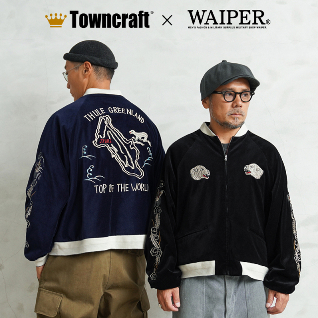 【即日出荷対応】WAIPER×TOWN CRAFT TL25F002WP 50’s SOUVENIR GREENLAND JACKET VELOUR “グリーンランドスカ”【キャンペーン対象外】【T】