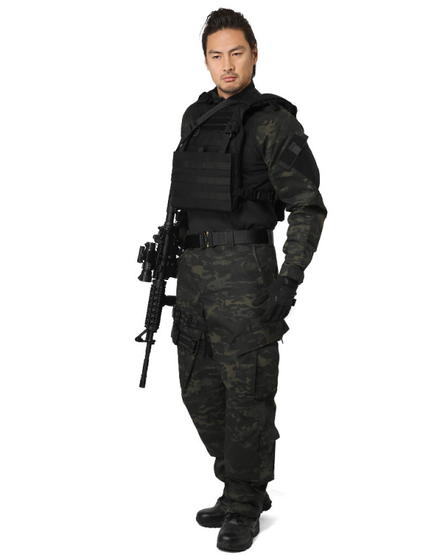個人装備 TRU-SPEC tactical response uniform BDU Tru-Spec Tactical Response BDU Shirt ( Woodland / L / Regular )