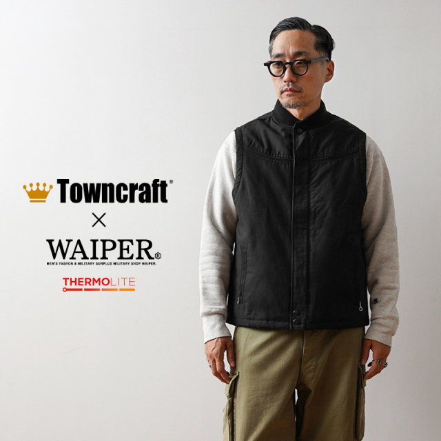 【即日出荷対応】WAIPER×TOWN CRAFT TC24F003WP 60’s ダービースタイル ベスト【キャンペーン対象外】【T】