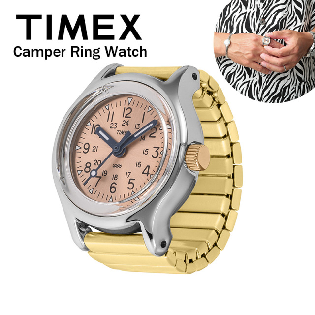 【6月下旬頃入荷予定】TIMEX タイメックス TW2Y78000 Camper Ring Watch キャンパーリングウォッチ GOLD【キャンペーン対象外】【T】