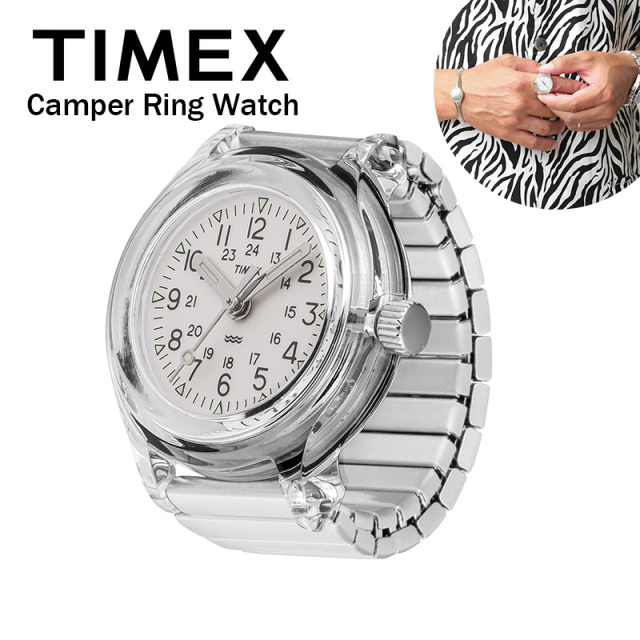 【6月下旬頃入荷予定】TIMEX タイメックス TW2Y78100 Camper Ring Watch キャンパーリングウォッチ SILVER【キャンペーン対象外】【T】
