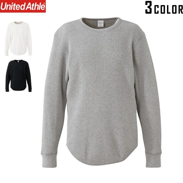 ★カートで割引対象品★【メーカー取次】 United Athle ユナイテッドアスレ 10.3オンス ヘヴィーウェイト ワッフル ロングスリーブ Tシャツ 3960-01【T】