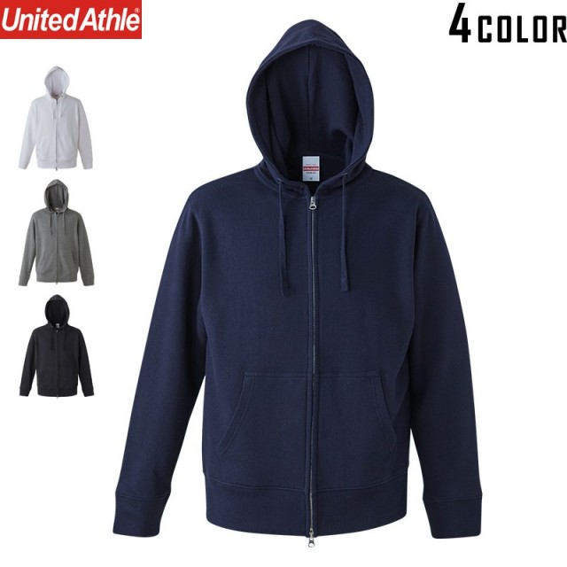 ★カートで割引対象品★【メーカー取次】 United Athle ユナイテッドアスレ 9.3オンス レギュラー パイル スウェット フルジップ パーカ 5390-01【T】