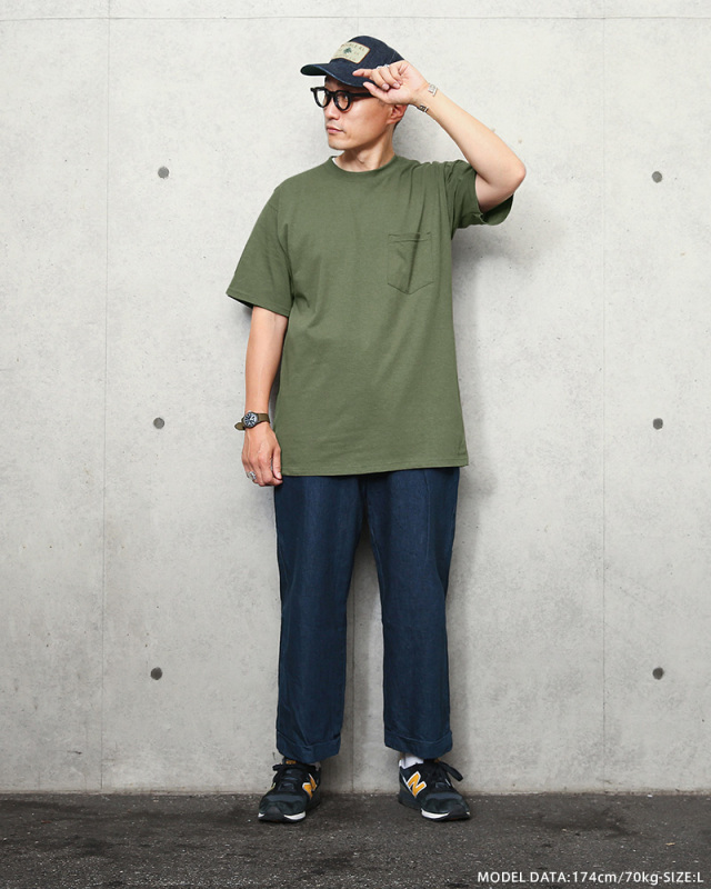 UNION LINE ユニオンライン 10336 SHORT 半袖 ポケットTシャツ
