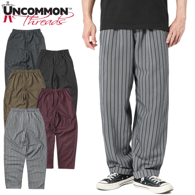 ★カートで割引対象品★UNCOMMON THREADS アンコモンスレッズ UT4003 YARN-DYED シェフパンツ【T】