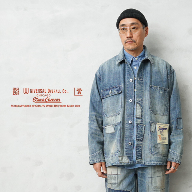 UNIVERSAL OVERALL ユニバーサルオーバーオール HT2433400-C HERITAGE LINE 12.75oz CONE DENIM カバーオール REMAKE【キャンペーン対象外】【T】