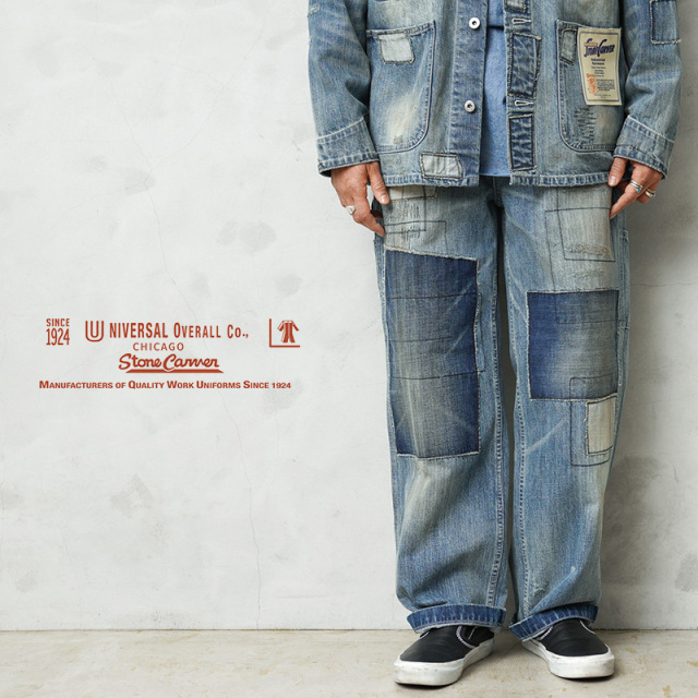 UNIVERSAL OVERALL ユニバーサルオーバーオール HT2433601-C HERITAGE LINE 12.75oz CONE DENIM ペインターパンツ REMAKE【キャンペーン対象外】【T】