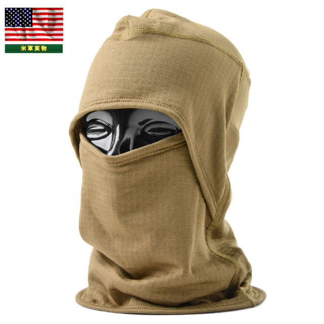 【ネコポス便対応】実物 新品 米軍 SEKRI製 COLD WEATHER HOOD グリッドフリースバラクラバ 米軍放出品【キャンペーン対象外】【T】ミリタリー