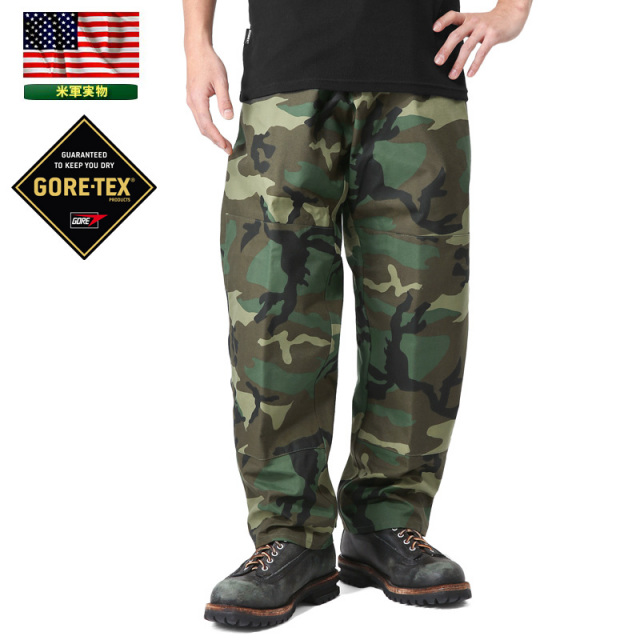 実物 新品 米軍 コールドウェザー GORE-TEX パンツ WOODLAND CAMO XSMALL-REGULAR ゴアテックス 米軍放出品 ミリタリーファッション 軍パン 軍服【キャンペーン対象外】【I】