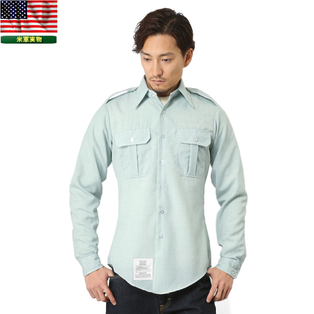 実物 新品 米陸軍 ARMY 長袖ドレスシャツ 米軍放出品ミリタリーファッション 軍服【キャンペーン対象外】【T】