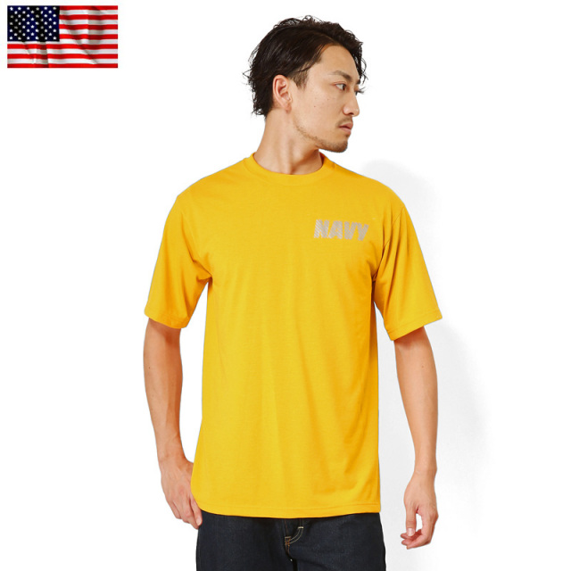 【ネコポス便対応】実物 新品 米軍U.S.NAVY 最新トレーニング用 Ｔシャツ 米軍放出品ミリタリーファッション 軍服【キャンペーン対象外】【I】